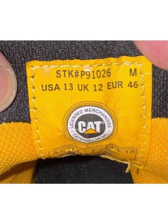 Caterpillar Wheelbase Mens Pull On Steel Toe Slip Resistant Work Boots Size 13 main image 3